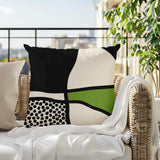 Teeny Abstract Square Indoor/Outdoor Throw Pillow