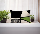 Teeny Abstract Reversible Indoor/Outdoor Rectangular Pillow