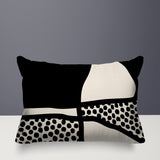Teeny Abstract Reversible Indoor/Outdoor Rectangular Pillow