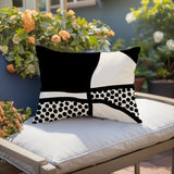 Teeny Abstract Reversible Indoor/Outdoor Rectangular Pillow