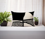 Teeny Abstract Reversible Indoor/Outdoor Rectangular Pillow
