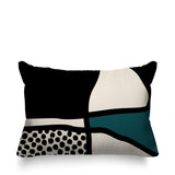 Teeny Abstract Reversible Indoor/Outdoor Rectangular Pillow