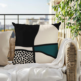 Teeny Abstract Square Indoor/Outdoor Throw Pillow
