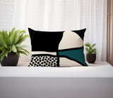 Teeny Abstract Reversible Indoor/Outdoor Rectangular Pillow