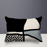 Teeny Abstract Reversible Indoor/Outdoor Rectangular Pillow