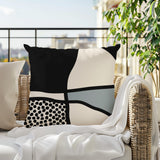 Teeny Abstract Square Indoor/Outdoor Throw Pillow