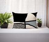 Teeny Abstract Reversible Indoor/Outdoor Rectangular Pillow