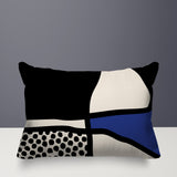 Teeny Abstract Reversible Indoor/Outdoor Rectangular Pillow