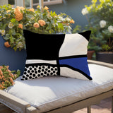Teeny Abstract Reversible Indoor/Outdoor Rectangular Pillow