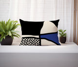 Teeny Abstract Reversible Indoor/Outdoor Rectangular Pillow