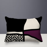 Teeny Abstract Reversible Indoor/Outdoor Rectangular Pillow