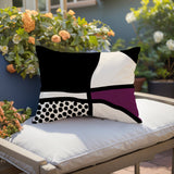 Teeny Abstract Reversible Indoor/Outdoor Rectangular Pillow