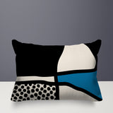 Teeny Abstract Reversible Indoor/Outdoor Rectangular Pillow
