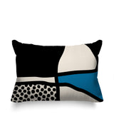 Teeny Abstract Reversible Indoor/Outdoor Rectangular Pillow