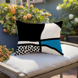 Teeny Abstract Reversible Indoor/Outdoor Rectangular Pillow