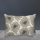 Teesa Floral Spun Polyester Lumbar Indoor/Outdoor Throw Pillow