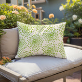 Teesa Floral Spun Polyester Lumbar Indoor/Outdoor Throw Pillow