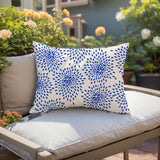 Teesa Floral Spun Polyester Lumbar Indoor/Outdoor Throw Pillow
