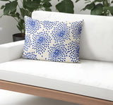 Teesa Floral Spun Polyester Lumbar Indoor/Outdoor Throw Pillow