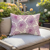 Teesa Floral Spun Polyester Lumbar Indoor/Outdoor Throw Pillow