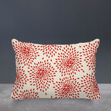 Teesa Floral Spun Polyester Lumbar Indoor/Outdoor Throw Pillow