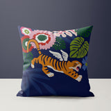 Thiago Microsuede Square Throw Pillow in Red; Pink; Green; Orange - Size 20x20