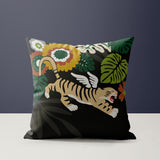 Thiago Microsuede Square Throw Pillow in Black; Green; Brown; Yellow; Beige - Size 20x20