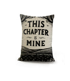 This Chapter Faux Linen Lumber Pillow