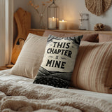 This Chapter Faux Linen Lumber Pillow