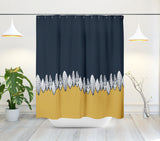 Thora Leaf Abstract Shower Curtain