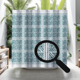 Thora Tribal Shower Curtain in Emerald - view 3