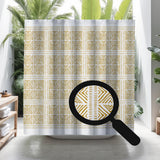 Thora Tribal Shower Curtain in Mustard - view 3