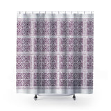 Thora Tribal Shower Curtain in Purple