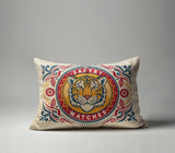 Tiger Saftey Faux Linen Lumber Pillow