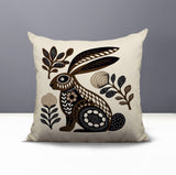 Timi Rabbit Reversible Indoor/Outdoor Square Pillow