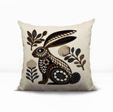Timi Rabbit Reversible Indoor/Outdoor Square Pillow
