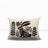 Timi Rabbit Reversible Indoor/Outdoor Lumbar Pillow