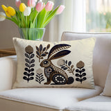 Timi Rabbit Reversible Indoor/Outdoor Square Pillow