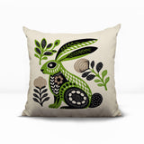 Timi Rabbit Reversible Indoor/Outdoor Square Pillow