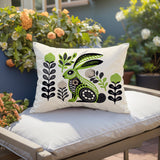 Timi Rabbit Reversible Indoor/Outdoor Lumbar Pillow