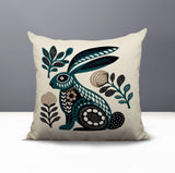 Timi Rabbit Reversible Indoor/Outdoor Square Pillow