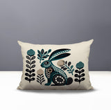 Timi Rabbit Reversible Indoor/Outdoor Lumbar Pillow