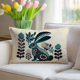 Timi Rabbit Reversible Indoor/Outdoor Lumbar Pillow
