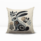Timi Rabbit Reversible Indoor/Outdoor Square Pillow