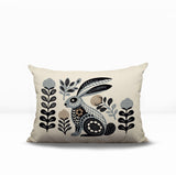 Timi Rabbit Reversible Indoor/Outdoor Lumbar Pillow