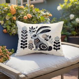 Timi Rabbit Reversible Indoor/Outdoor Lumbar Pillow