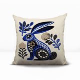 Timi Rabbit Reversible Indoor/Outdoor Square Pillow