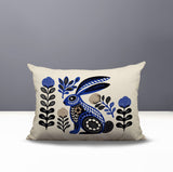 Timi Rabbit Reversible Indoor/Outdoor Lumbar Pillow