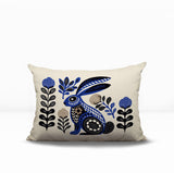 Timi Rabbit Reversible Indoor/Outdoor Lumbar Pillow