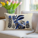 Timi Rabbit Reversible Indoor/Outdoor Lumbar Pillow